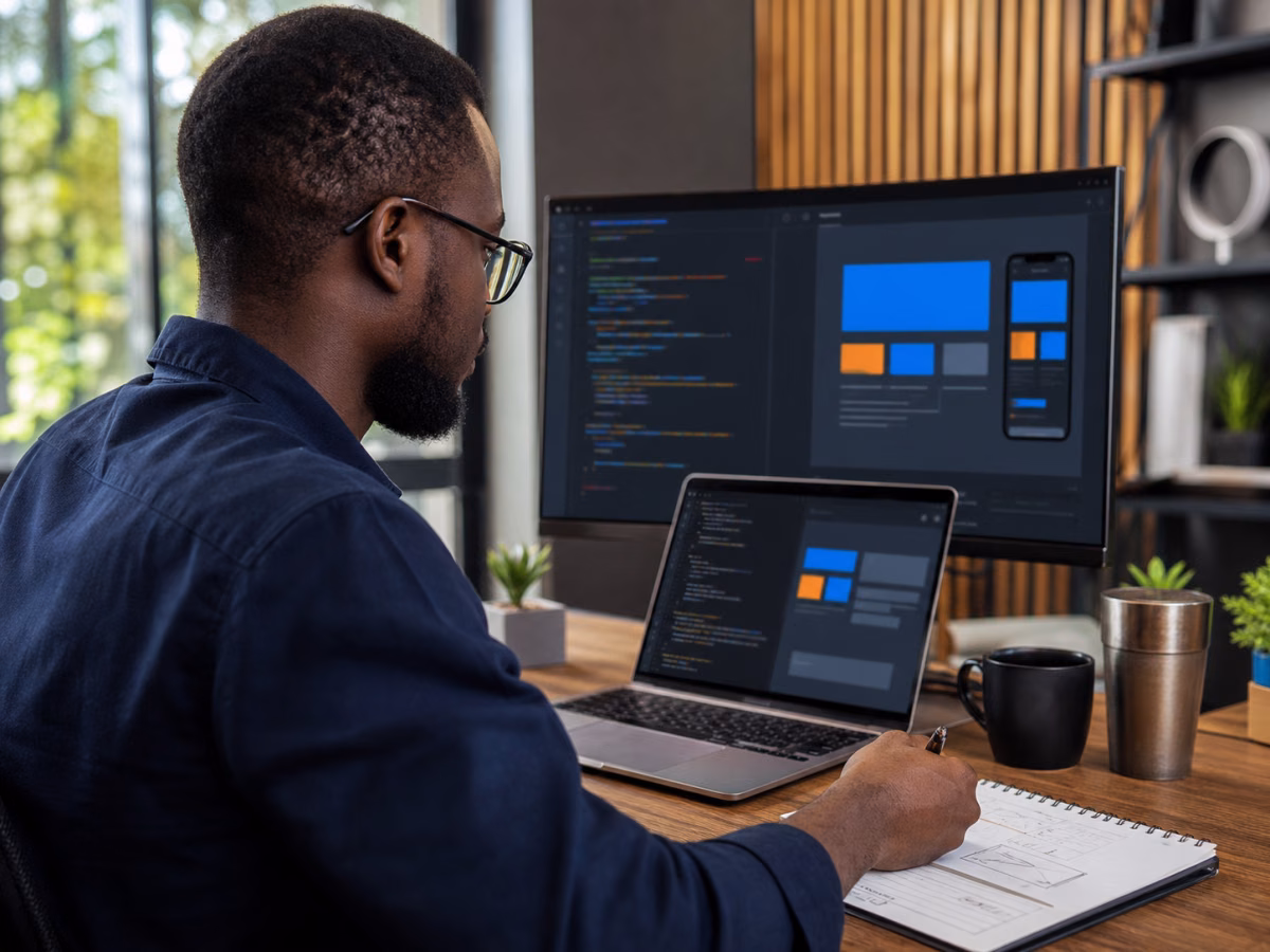 Équipe de développement web concevant une solution digitale